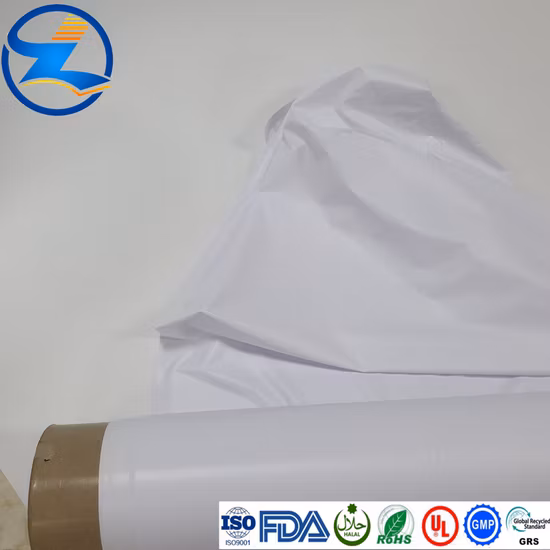 Customize Soft Opaque Ceramic White PVC Films Raw Material